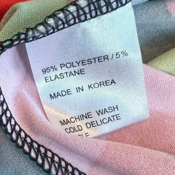 Tracy Negoshian Colorful Stretch Dress Bold Floral Print Pocket Size Small Women - Picture 13 of 14